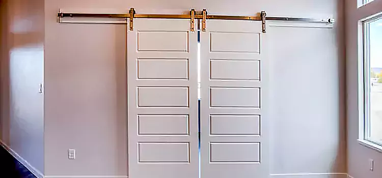 Glass Barn Door with Installation Hardware Kit Brentwood